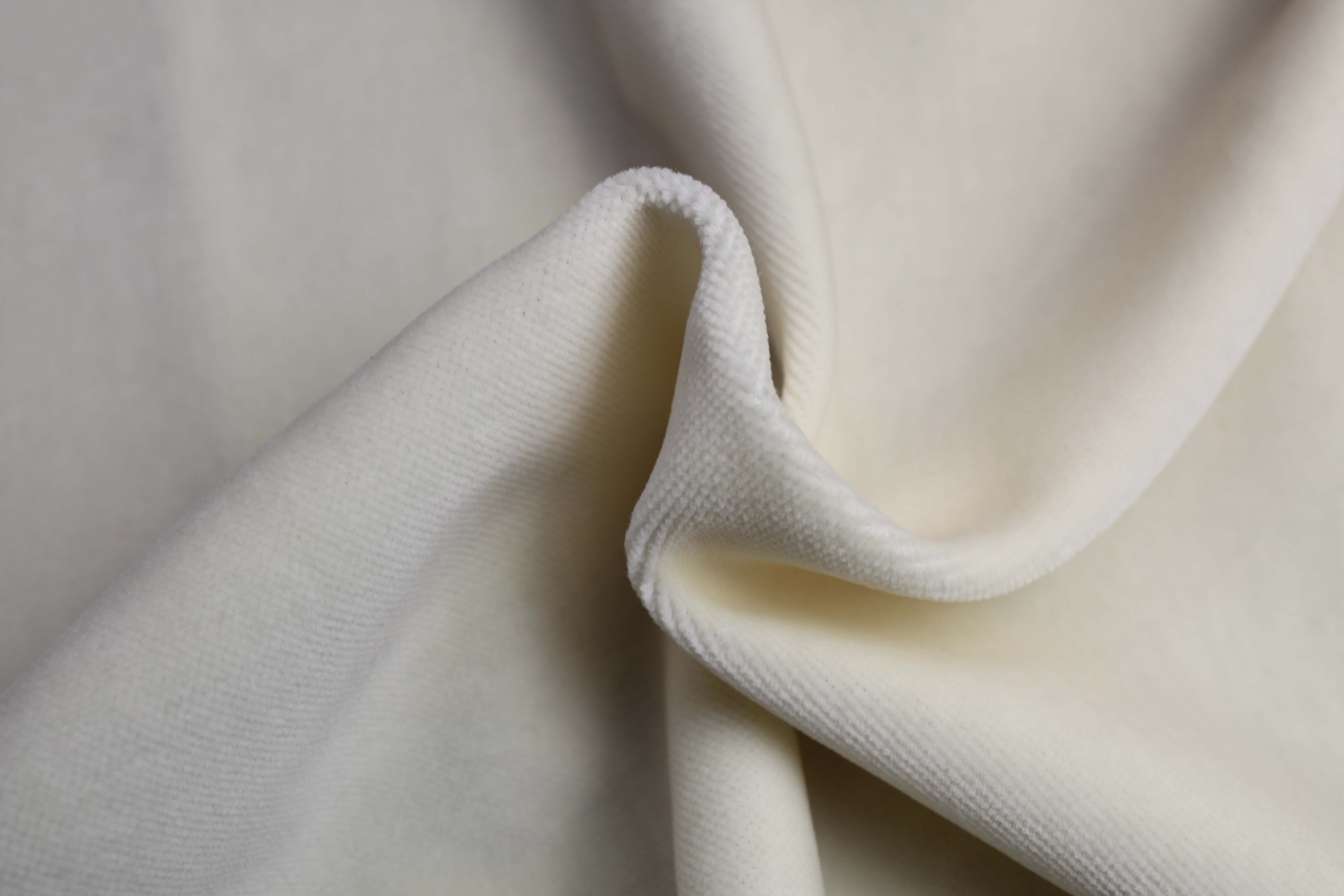 COTTON MODAL VELVET - P IVORY